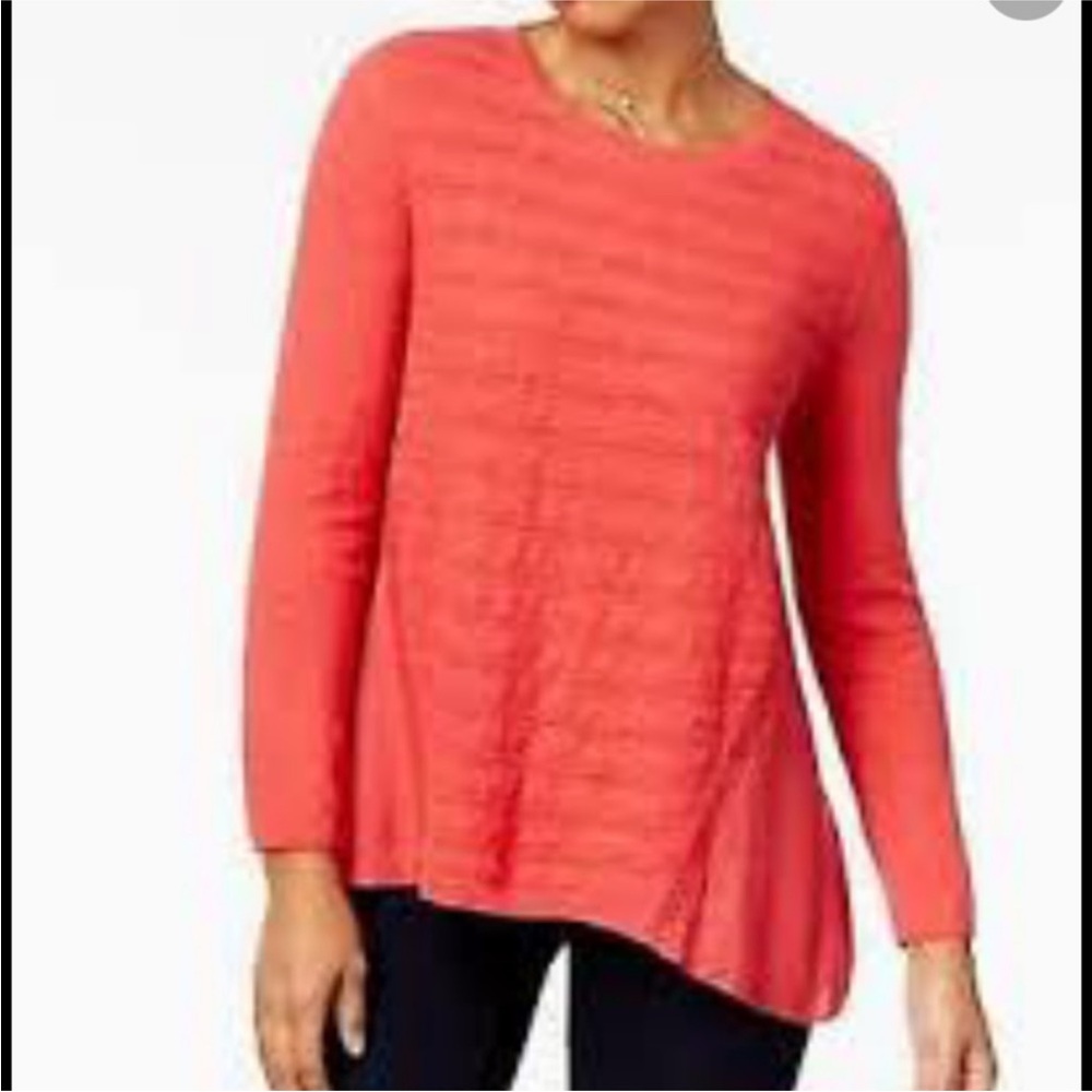 Style & Co Pointelle Knit Sweater
